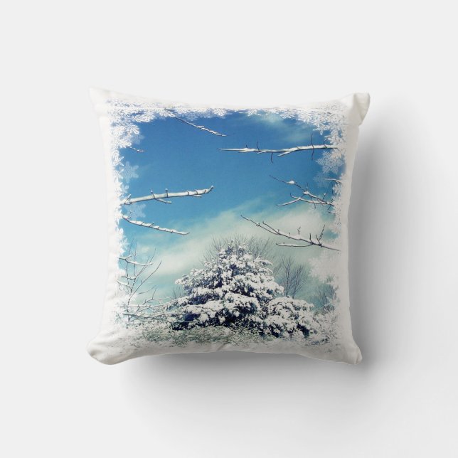 Winters wonderland kussen (Voorkant)