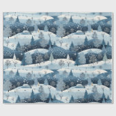 Winter's Wonderland Scene Cadeaupapier (Vlak)