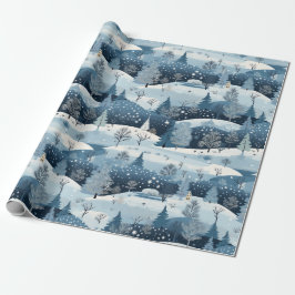 Winter's Wonderland Scene Cadeaupapier