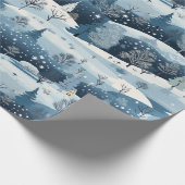 Winter's Wonderland Scene Cadeaupapier (Hoek)