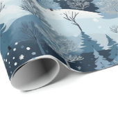 Winter's Wonderland Scene Cadeaupapier (Rol Hoek)