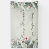 Winters wonderland, Sneeuw van lichtslingers Spandoek (Verticaal)