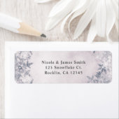 Winters Wonderland Sneeuwvlokken Wit Glitter Elega Etiket (Insitu)