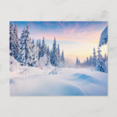 Winter's zachte gloed feestdagenkaart (Voorkant)
