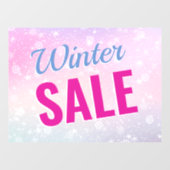 Wintersale, Doe-het-zelf Bericht, Sneeuwvlokken, F Raamsticker (Vel)