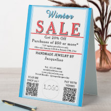 Wintersale Sieraden Blauw Wit ACHTERKANT Hart