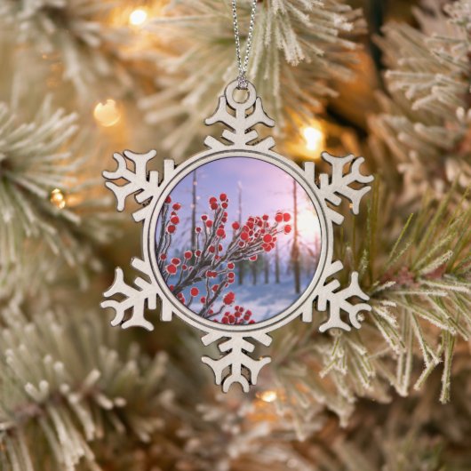 Wintersbes in ijs ornament (Boom)