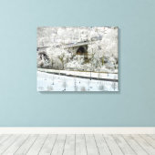 WINTERSCAPE DUBLN, OHIO CANVAS AFDRUK (Insitu (Houten vloer))