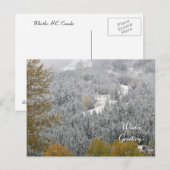 Winterscène bij Whistler, B.C. Briefkaart (Voorkant / Achterkant)