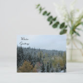 Winterscène bij Whistler, B.C. Briefkaart (Staand voorkant)
