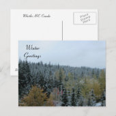 Winterscène bij Whistler, B.C. Briefkaart (Voorkant / Achterkant)