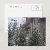 Winterscène bij Whistler, B.C. Briefkaart (Voorkant / Achterkant)