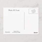 Winterscène bij Whistler, B.C. Briefkaart (Achterkant)