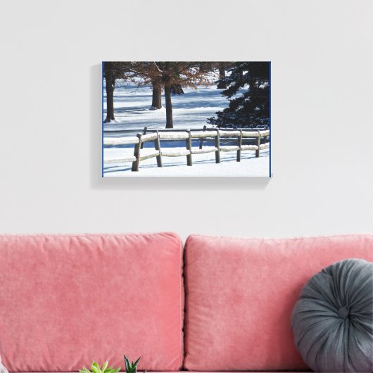 Winterscène - canvas afdruk (Insitu (Woonkamer))