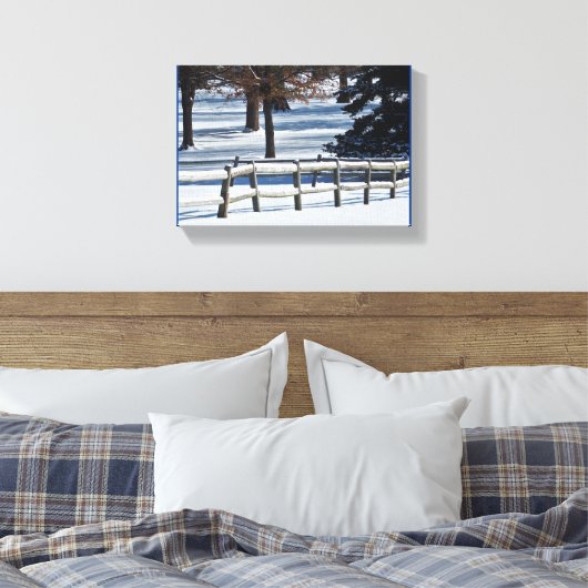 Winterscène - canvas afdruk (Insitu (Slaapkamer))