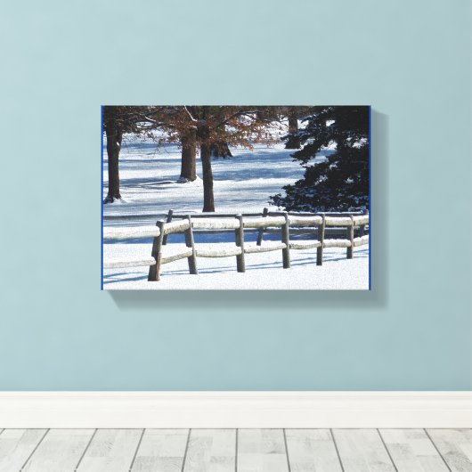 Winterscène - canvas afdruk (Insitu (Houten vloer))