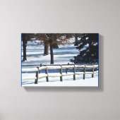 Winterscène - canvas afdruk (Voorkant)
