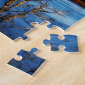 Winterscène Columbia Gorge Legpuzzel (Zijkant)