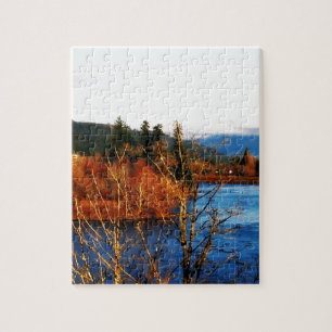 Winterscène Columbia Gorge Legpuzzel