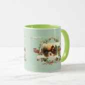  winterscène en kerstbegroeting mok (Voorkant rechts)