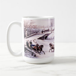  winterscène. Fine Art Kerstcadeau Koffiemok