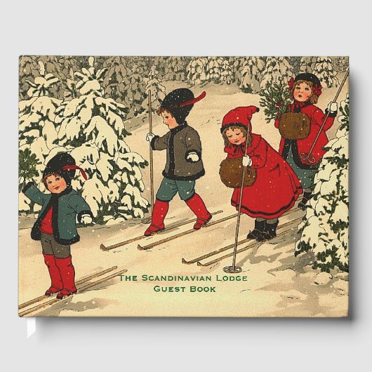  winterscène gastenboek (Voorkant)