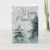 Winterscène Johannes 1:29 Lam Gods Kerstmis Kaart (Voorkant)