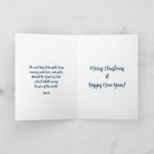 Winterscène Johannes 1:29 Lam Gods Kerstmis Kaart (Binnen)