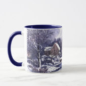 winterscène. kerstcadeau mok (Links)