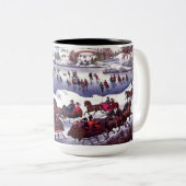  winterscène. kerstcadeau mok (Voorkant rechts)