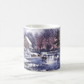 winterscène. kerstcadeau-Mok Koffiemok (Center)