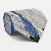 winterscène met dalende sneeuw stropdas (Opgerold)