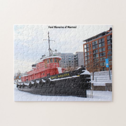 Winterscène Montreal. Legpuzzel (Horizontaal)