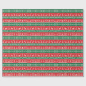Winterscène: naadloos patroon cadeaupapier (Vlak)