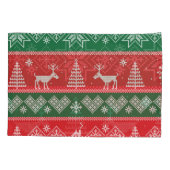 Winterscène:  naadloos patroon kussensloop (Achterkant)