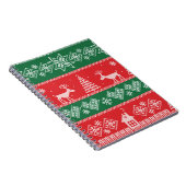 Winterscène: naadloos patroon notitieboek (Rechterzijde)