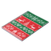 Winterscène: naadloos patroon notitieboek (Linkerzijde)