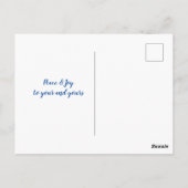 Winterscène op maat briefkaart (Achterkant)