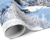 Winterscène op maat  cadeaupapier (Rol Hoek)
