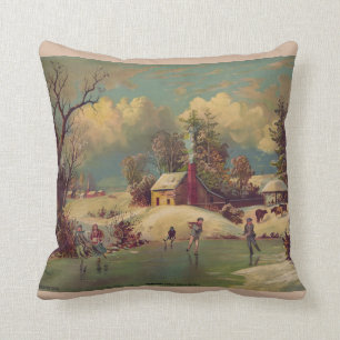  winterscène Pillow Kussen