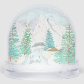 Winterscène Sneeuwbol (Achterkant)