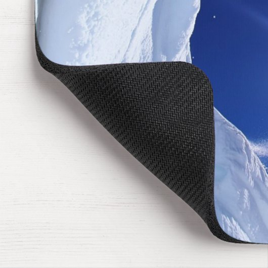 Winterscène Snowboarder Muismat (Hoek)