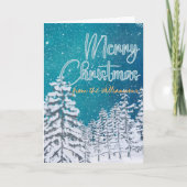 Winterscène Spreuken 17:22 Vrolijk Hart Kerstmis Kaart (Voorkant)