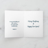 Winterscène Spreuken 17:22 Vrolijk Hart Kerstmis Kaart (Binnen)