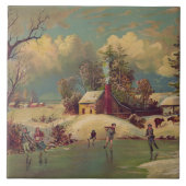 winterScene Tile Tegeltje (Voorkant)