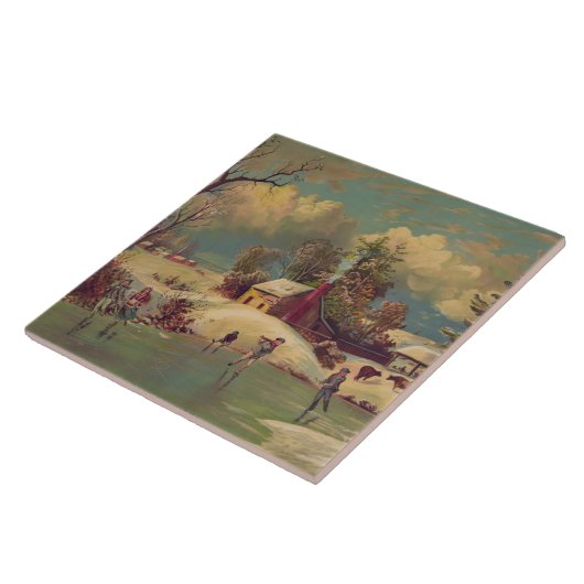 winterScene Tile Tegeltje (Zijkant)