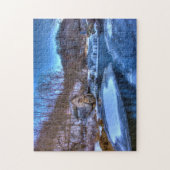 Winterscène Wisconsin. Legpuzzel (Verticaal)