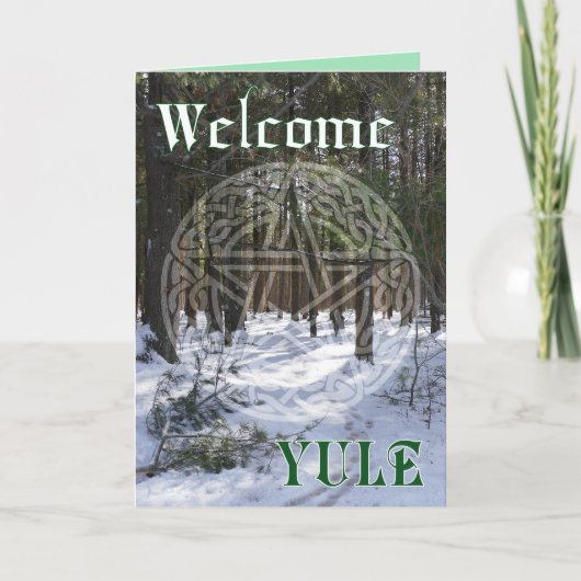 Winterschaduw en licht kaart (Voorkant)