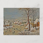 Winterschap op een Pond met vogels Briefkaart (Voorkant)
