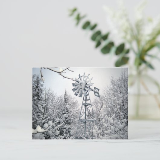 winterscheen briefkaart (Staand voorkant)